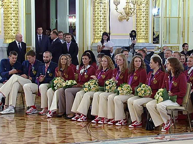 Награждение олимпийцев